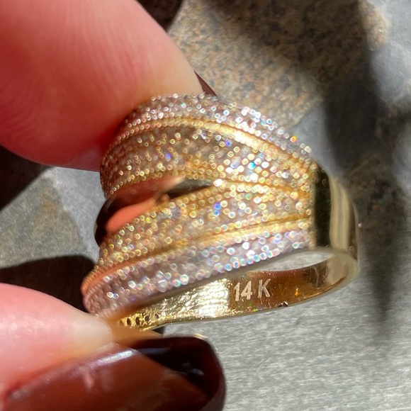14K gold CZ ring - Picture 9 of 12